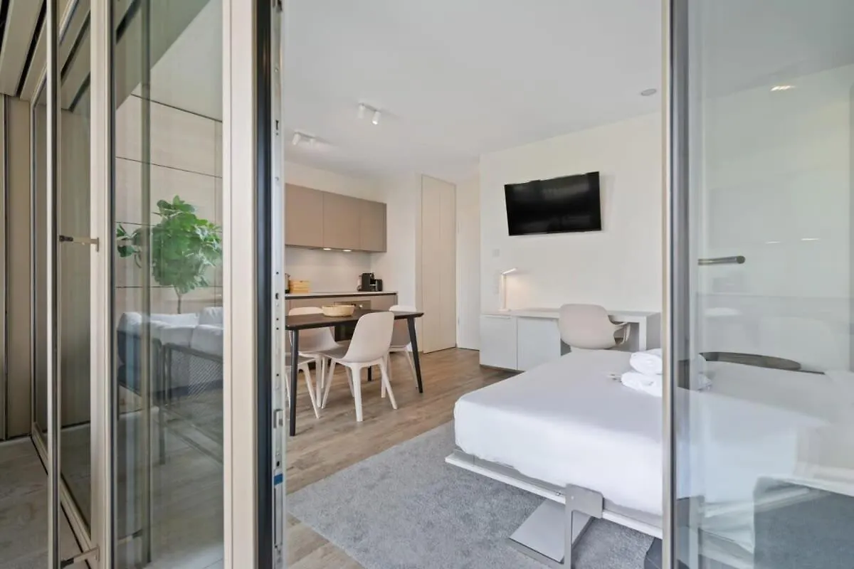 Modern Studio With Balcony In Luxembourg Apartment